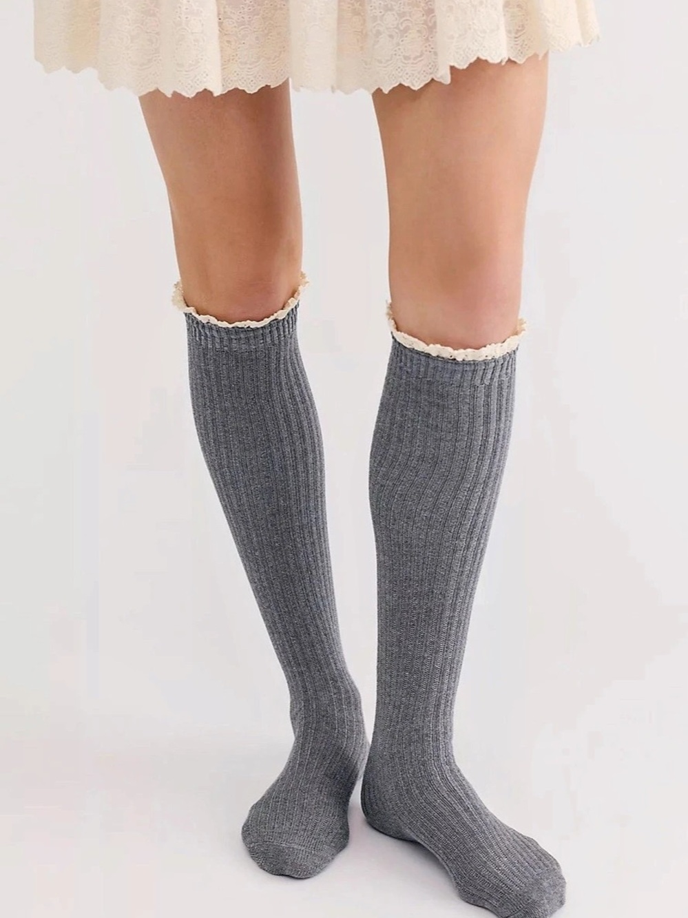 Free People Misty Solid Tall Socks - NWT